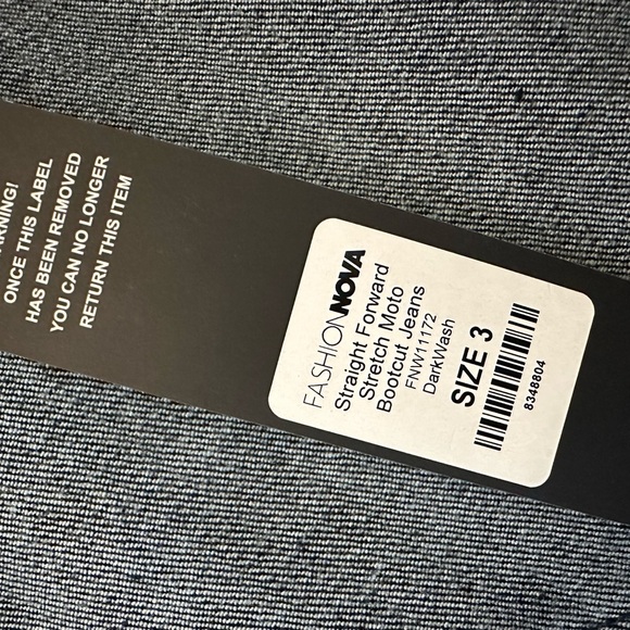 Fashion Nova Black and Gray Boot Cut Jeans - Picture 13 of 13